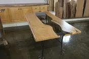 Maple Glass Table — Ed Allen Designs - Live Edge Hardwood Products