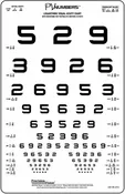 4 Meter Vision Test with PV Numbers Optotypes