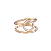Diamond Circle Open Band Ring