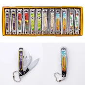 ADORO Multi-Tool Nail Clipper w/ Chain & File #001-1117 12pcs Box