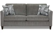 Affordable Furniture 3100 Sims Charcoal Gray Loveseat