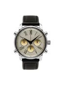 Black leather watch - Winter Jewelry