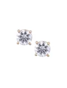 8MM CZ Stud Earrings