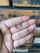 Triple Stars Sterling Silver Earrings