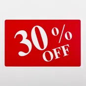 “30% Off” Sign