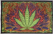3D - Fire Heady Leaf - Tapestry