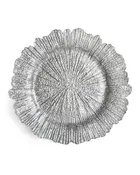 Acrylic Silver Reef Charger — Diehl Event Rentals
