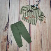 CLEARANCE CR SPORTS MULTI AMINAL STRIPE TOP SET WITH PANTS00