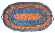 12 in. X 19 In. Hand-Woven Southwestern Design Basket Handmade Brbsf-252