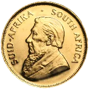 Gold 1/2 oz Krugerrand - Random Year