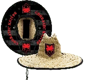 Blackout American Flag Straw Hat