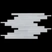 Crystal Glass Magnolia Bamboo Manhattan Pattern 9½”x12”
