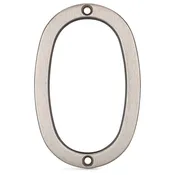 4 In. Contemporary House Number 0