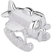 Airplane Silver-Plated Baby Bank