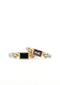 2 Tone CZ Ring