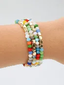 Beaded Bracelet Stack - Confetti Pop