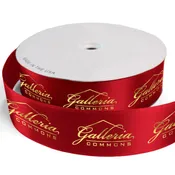 2 1/2" Badge Satin Ribbon - 100yd Roll - Foil Print