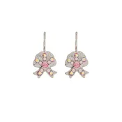 Bow Earrings in "Flamingo" *Custom*