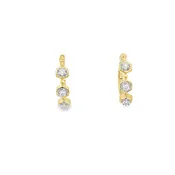 10K Yellow Gold Diamond Hoops (150-00779)