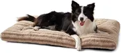Brown Comfy Fluffy Dog Bed LA12