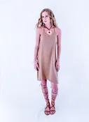 The Slip dress in Brown