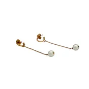 10mm white dangling pearl