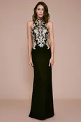 Abad Halter Sequin Embroidered Gown