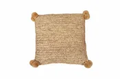 24" Raffia Pillow w/ Pom Pom