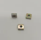 409-013-920-Q500 Square Nut M2.5, 5x5mm, DIN562, steel, galvanized, chromated, 500 pcs