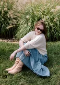 The Anna Tiered Maxi Skirt- Denim Blue