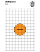100 Yard Bulls Eye Rifle Target – Smart Target Version