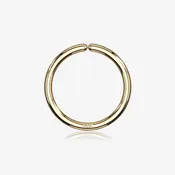 14 Karat Gold Basic Bendable Hoop Ring