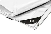 07' x 40' Heavy Duty Premium White Poly Tarp (6'6" x 39'6")
