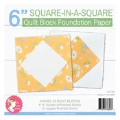 6 Inch Square in a Square Quilt Block Foundation Papers-42 Blocks-It's Sew Emma
