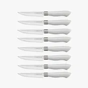 EcoCut 8 Piece Steak Knife Set, Grey