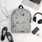 BLUEBERRY MUFFIN HANDMADE PAPER PRINT BACKPACK — PAPERCRAFT MIRACLES LLC