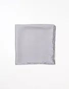 FAIRFAX - Solid Silk Pocket Square in Grey