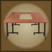 Cherry Training Tables on Rollers