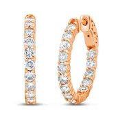 1.50ct Inside & Out Diamond Hoops