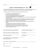 Agreement of Safe Medical Marijuana Use – Step 1