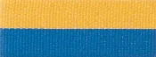 1 1/2″ Blue/Gold Neck Ribbon with Snap Clip