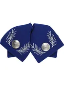 Adult 
Mexican Charro Bow Tie 100% Polyester Royal Blue/Oro 601108