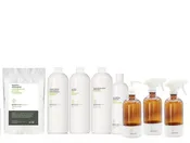 5-pc non tox home starter set with 3 refillable amber glass bottles