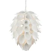 33.75 in. Diego Iron White Chandelier
