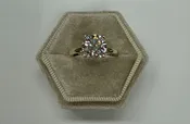14k Yellow Gold Genuine Lab Grown 2.51 Carat Round Brilliant Cut Diamond Hidden Halo Solitaire