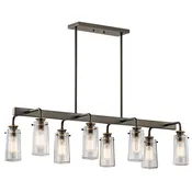 EIGHT LIGHT LINEAR CHANDELIER