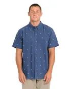 Billabong All Day Jacquard Short Sleeve Shirt Men's Dark Denim