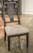 Wickenger – Dining Upholstered Side Chair (Set of 2) – Light Gray / Dark Brown