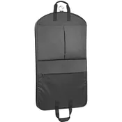 40 " Deluxe Travel Garment Bag with Two Pockets - Black