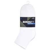 BURUKA QUARTER SPORTS SOCKS 4 PAIRS PACKING (BK284_WHITE)
